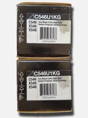 2 Lexmark C546U1KG Extra Hight Yield Toners.